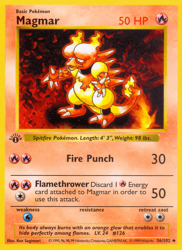 Magmar artwork — Base 36/102