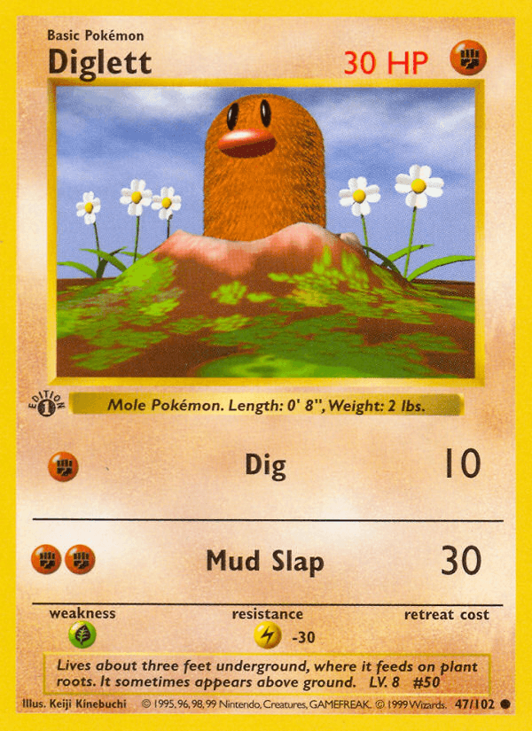 Diglett — Base 47/102