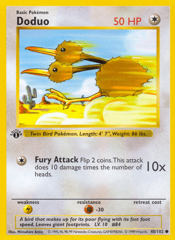 Doduo artwork — Base 48/102