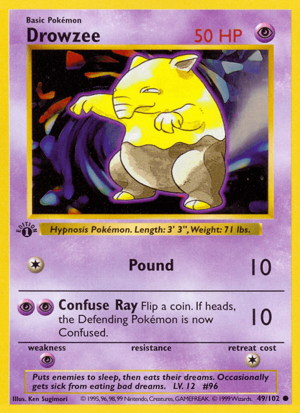 Drowzee artwork — Base 49/102