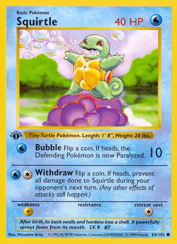 Squirtle artwork — Base 63/102