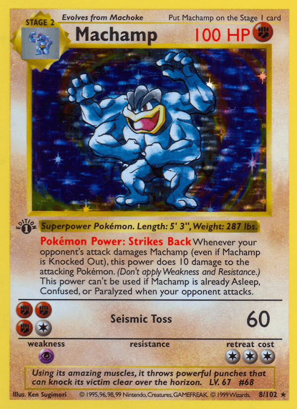 Machamp artwork — Base 8/102