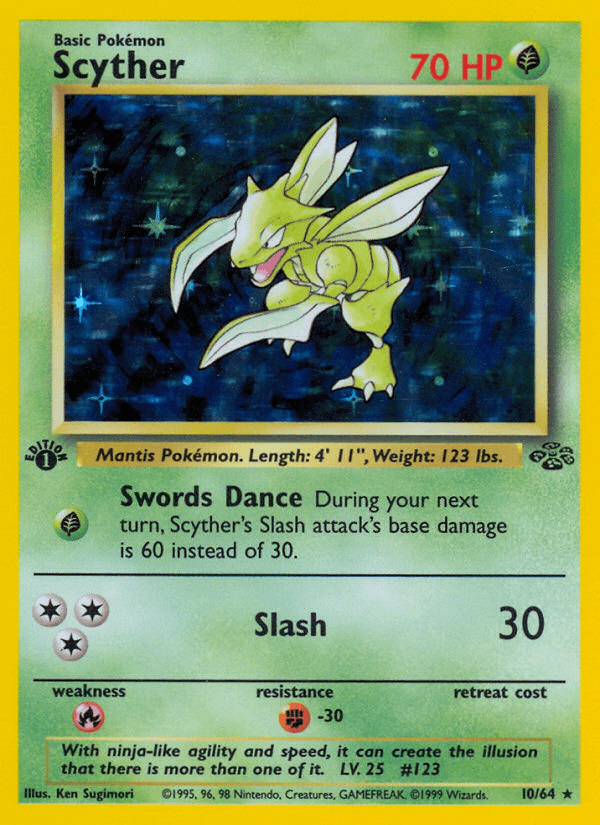 Scyther artwork — Jungle 10/64