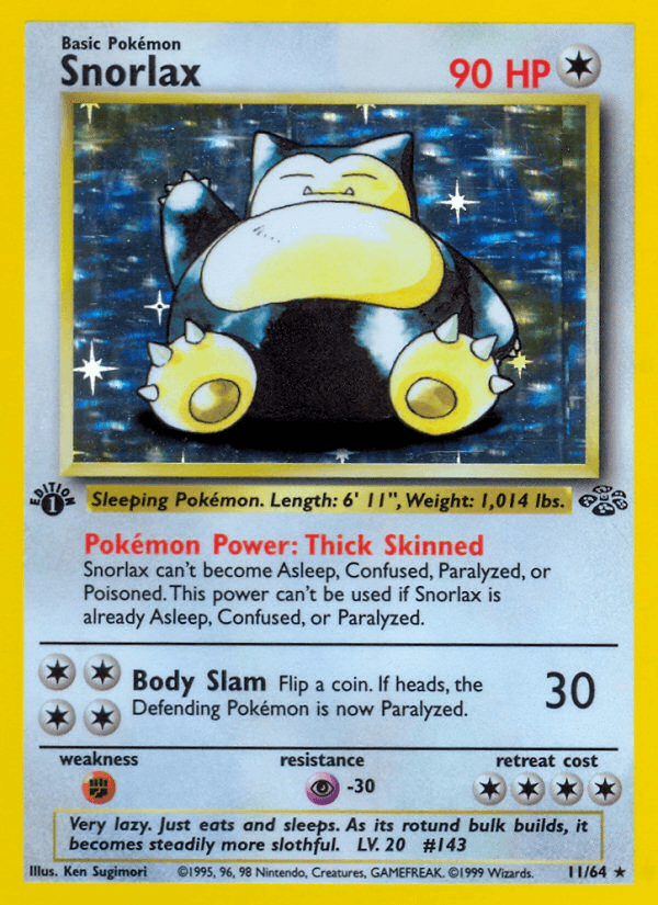 Snorlax artwork — Jungle 11/64