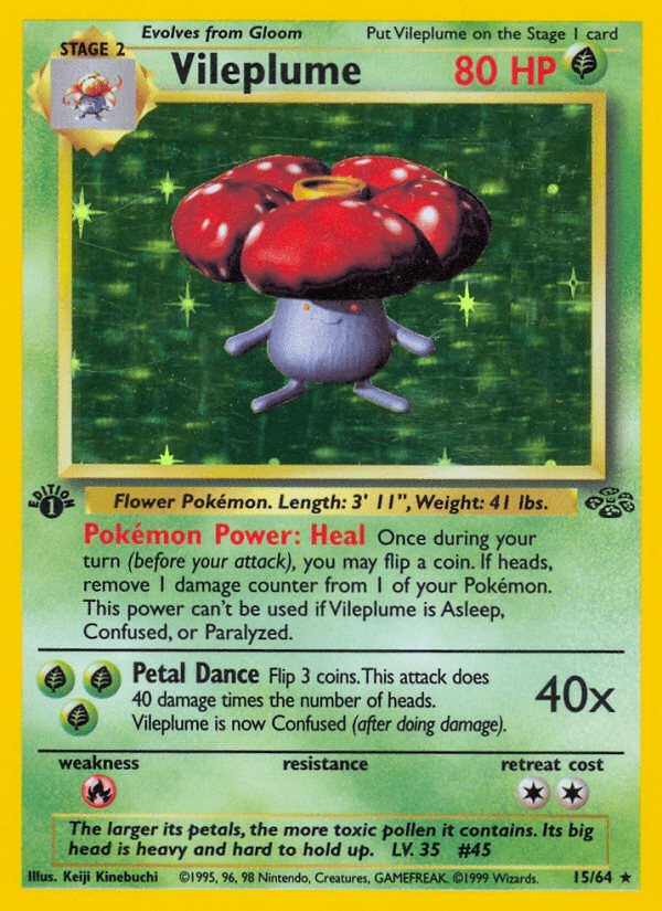 Vileplume artwork — Jungle 15/64