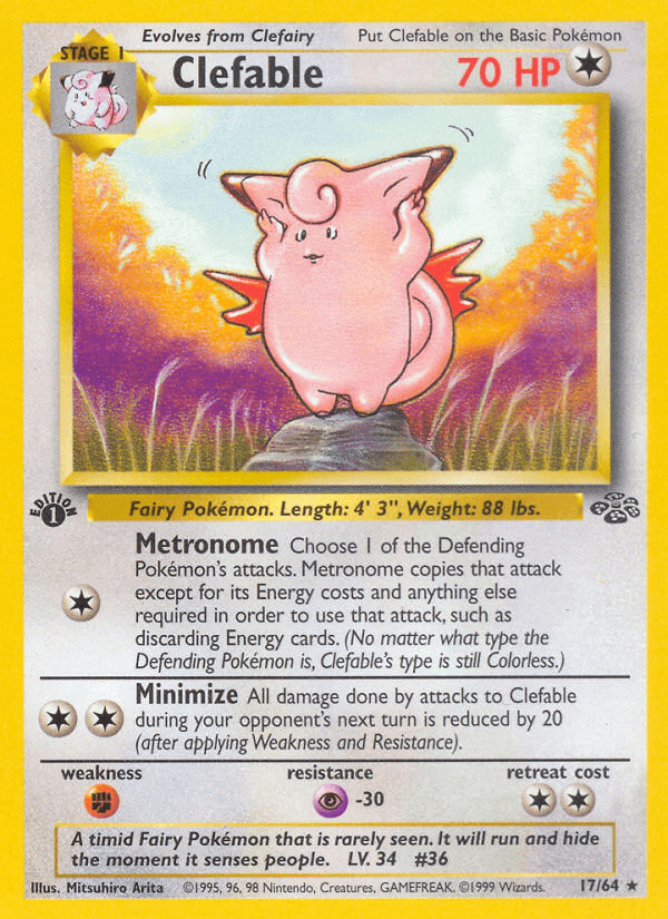 Clefable artwork — Jungle 17/64