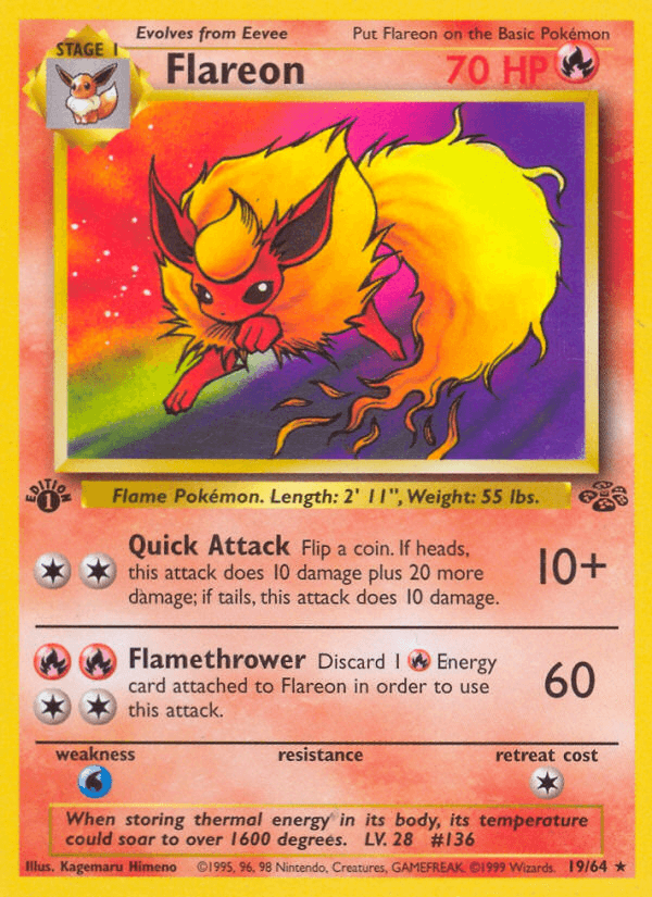 Flareon artwork — Jungle 19/64
