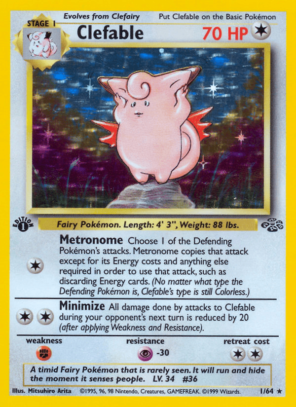 Clefable artwork — Jungle 1/64