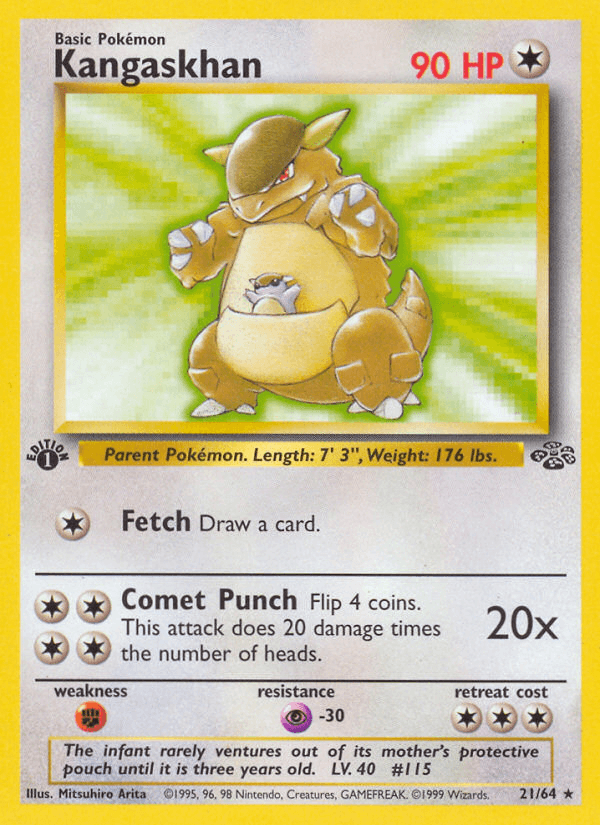Kangaskhan artwork — Jungle 21/64