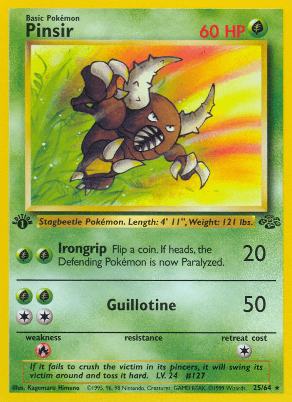 Pinsir artwork — Jungle 25/64