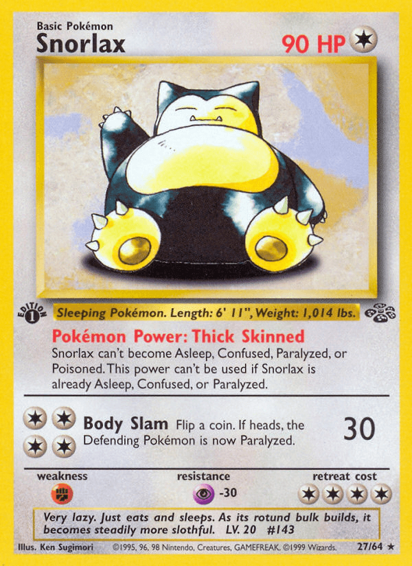 Snorlax artwork — Jungle 27/64
