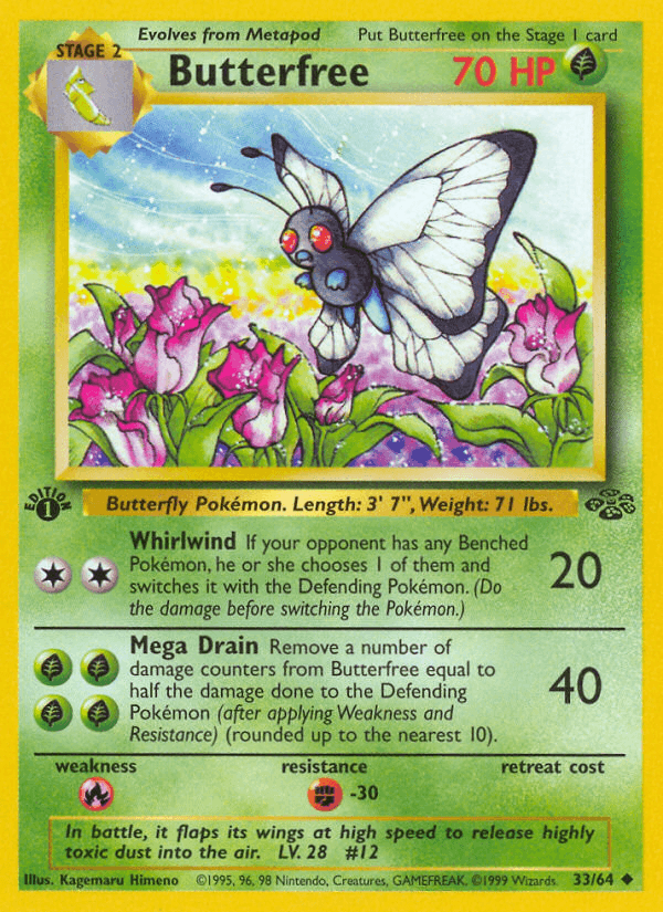 Butterfree artwork — Jungle 33/64