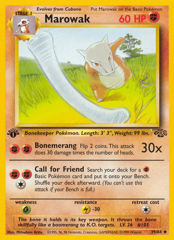 Marowak artwork — Jungle 39/64
