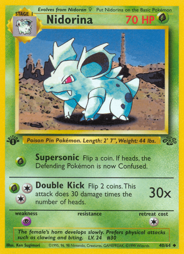 Nidorina artwork — Jungle 40/64