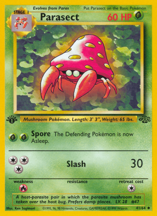 Parasect artwork — Jungle 41/64