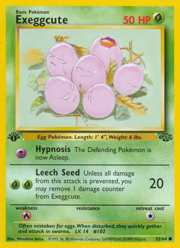 Exeggcute artwork — Jungle 52/64