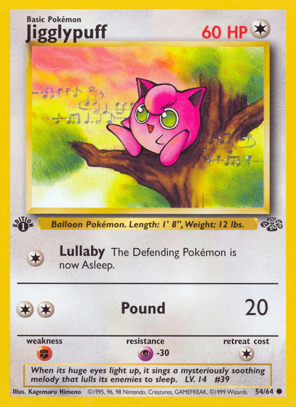 Jigglypuff artwork — Jungle 54/64