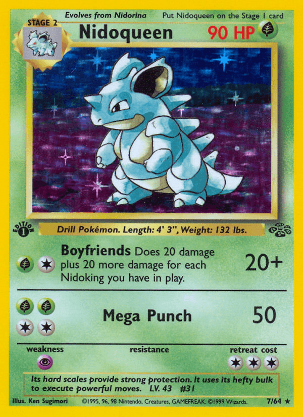 Nidoqueen artwork — Jungle 7/64
