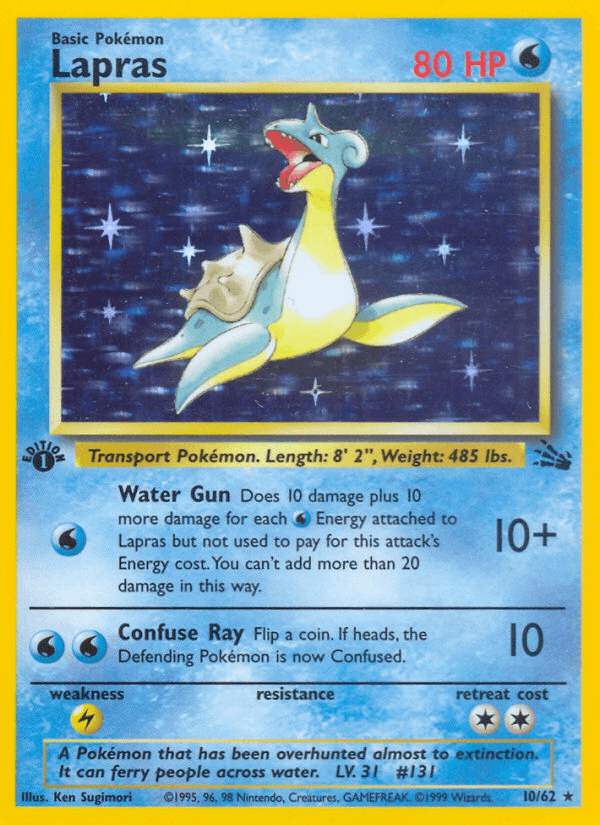 Lapras — Fossil 10/62