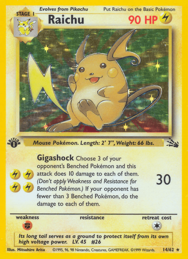 Raichu — Fossil 14/62
