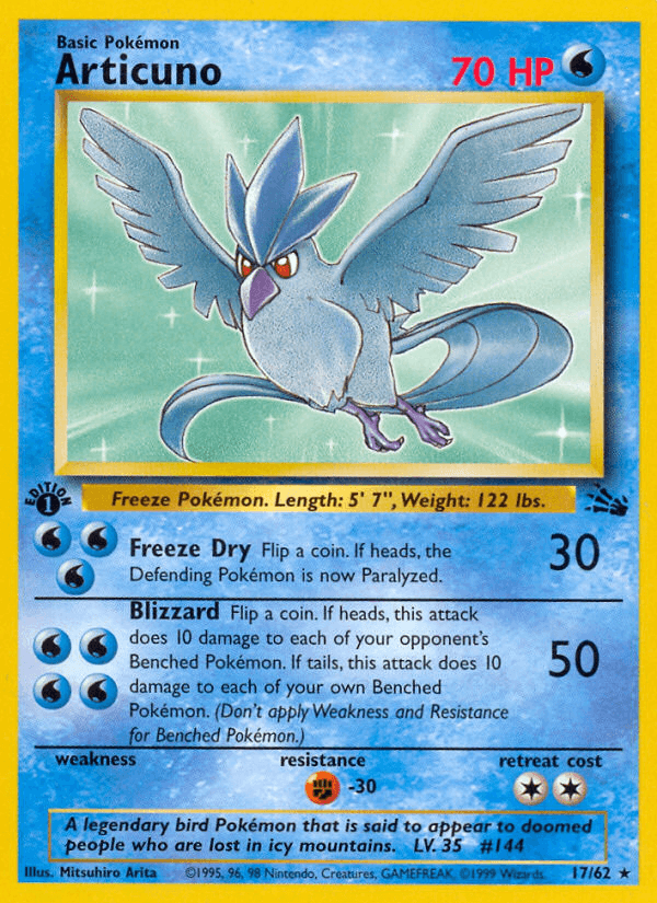Articuno — Fossil 17/62