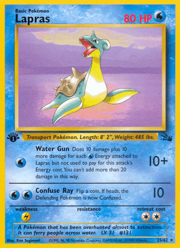 Lapras — Fossil 25/62