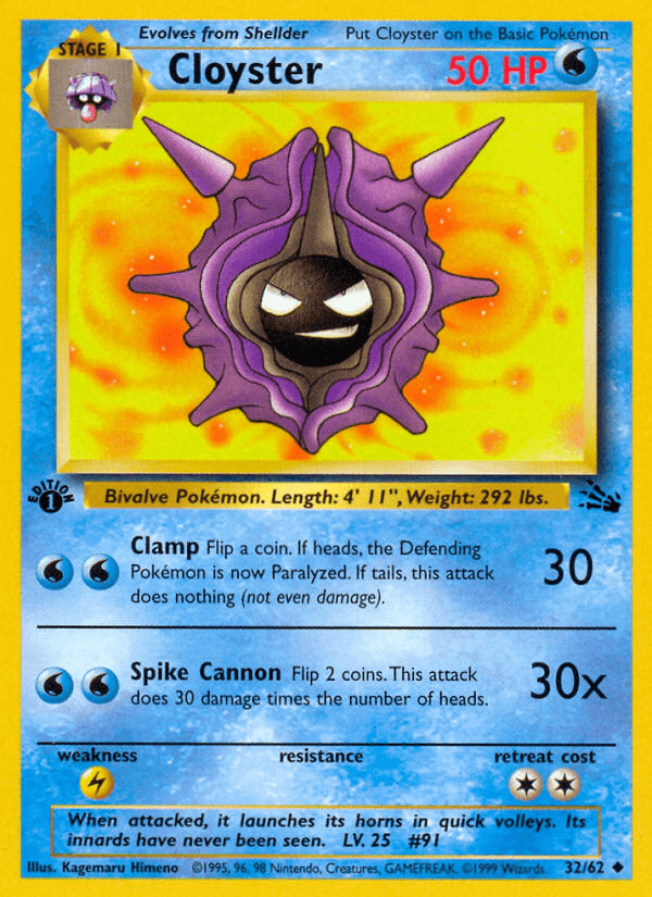 Cloyster — Fossil 32/62