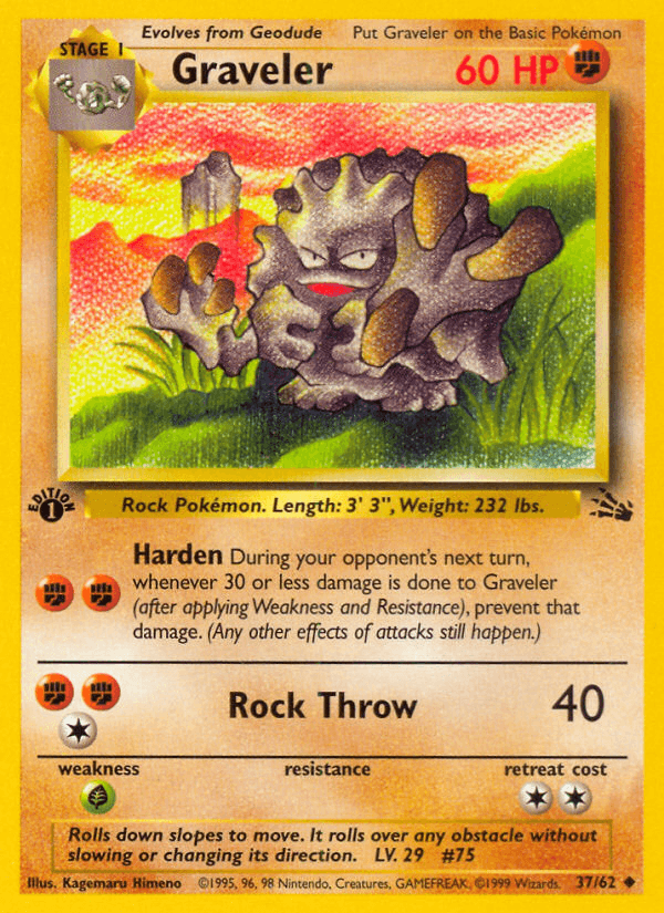 Graveler artwork — Fossil 37/62