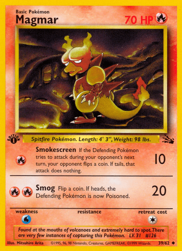 Magmar artwork — Fossil 39/62
