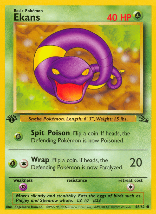 Ekans artwork — Fossil 46/62