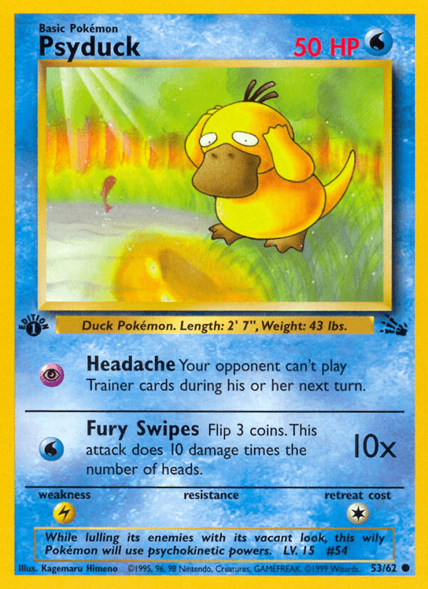 Psyduck artwork — Fossil 53/62