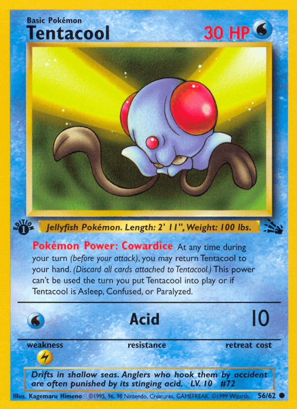 Tentacool — Fossil 56/62