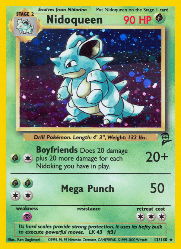 Nidoqueen artwork — Base Set 2 12/130