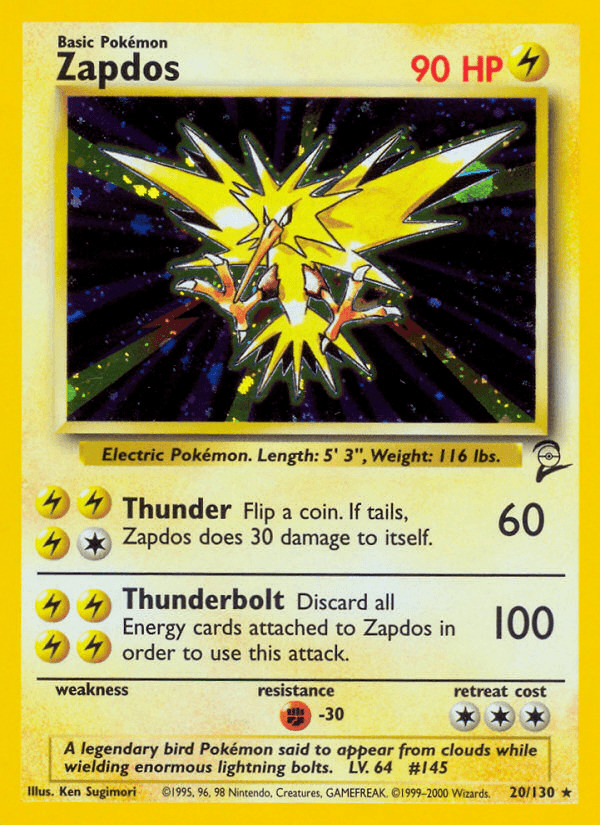 Zapdos — Base Set 2 20/130