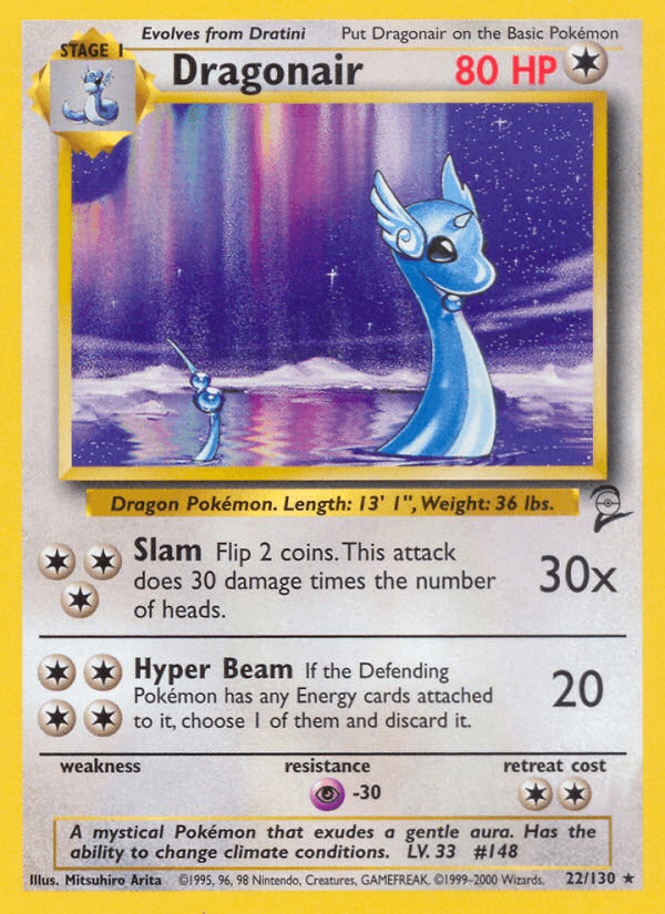 Dragonair artwork — Base Set 2 22/130
