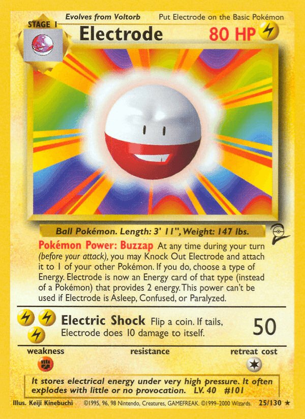 Electrode artwork — Base Set 2 25/130