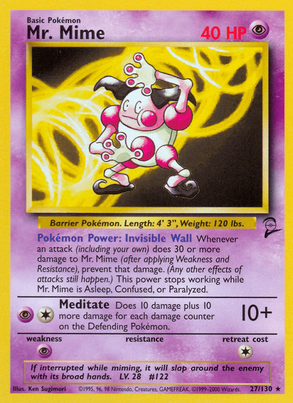 Mr. Mime — Base Set 2 27/130