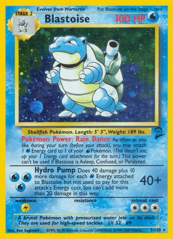 Blastoise artwork — Base Set 2 2/130