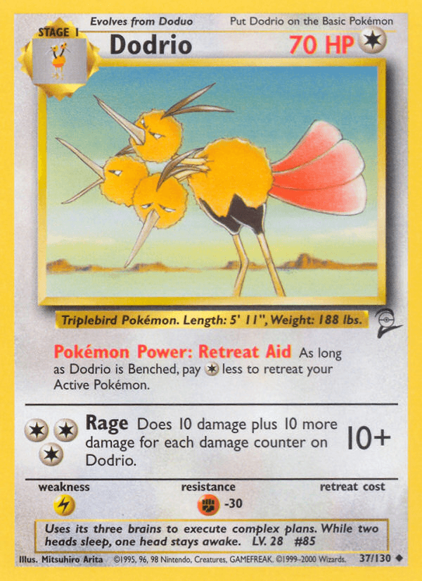 Dodrio — Base Set 2 37/130