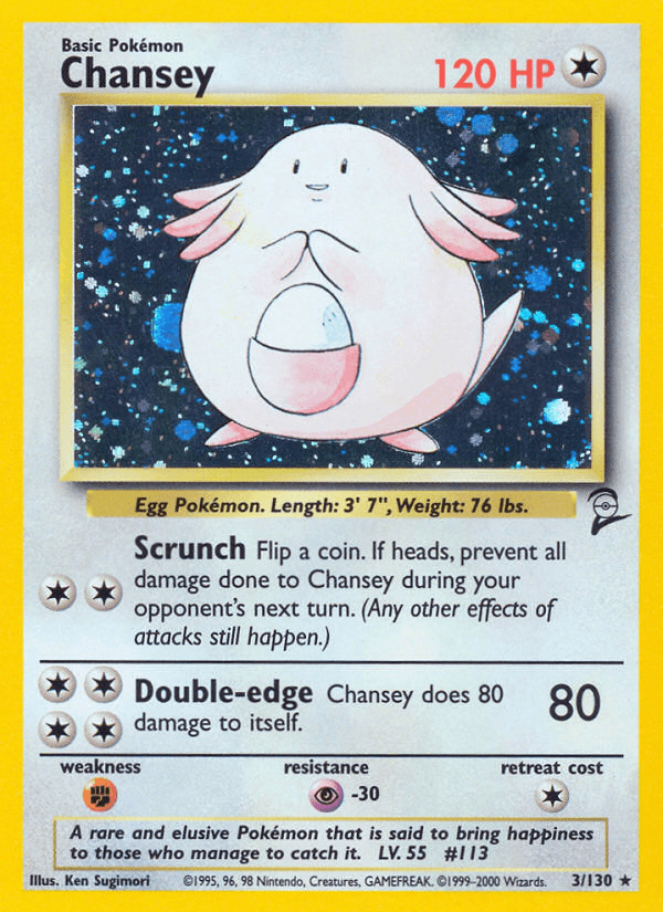 Chansey — Base Set 2 3/130