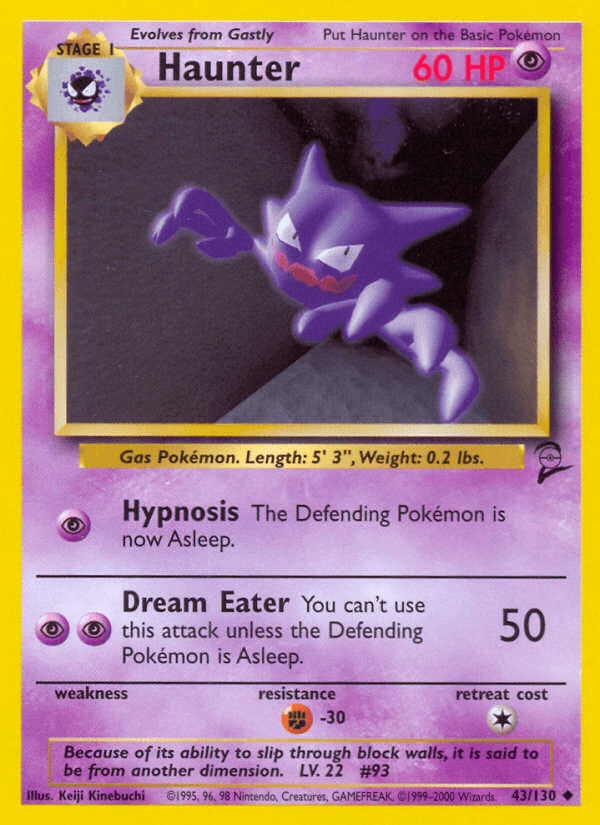 Haunter artwork — Base Set 2 43/130