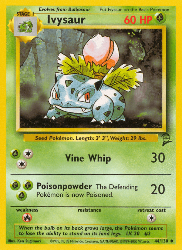 Ivysaur artwork — Base Set 2 44/130