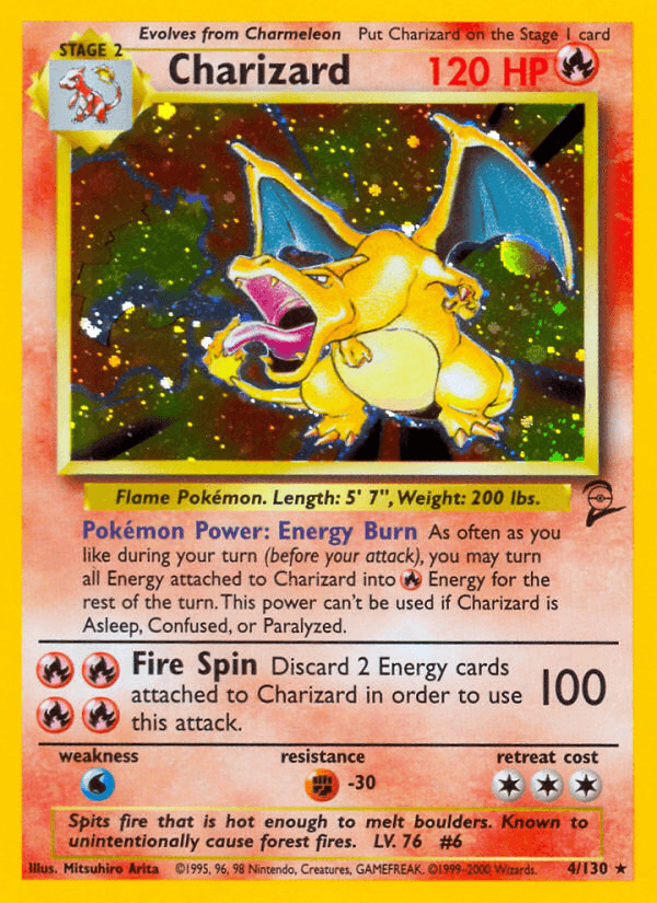 Charizard artwork — Base Set 2 4/130