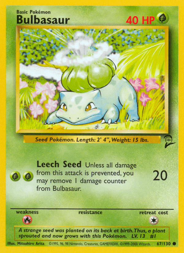 Bulbasaur artwork — Base Set 2 67/130