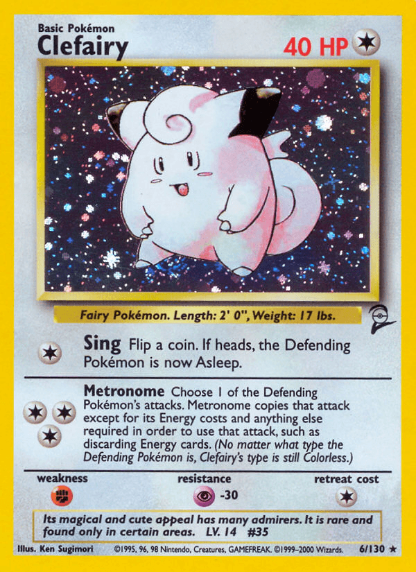 Clefairy — Base Set 2 6/130