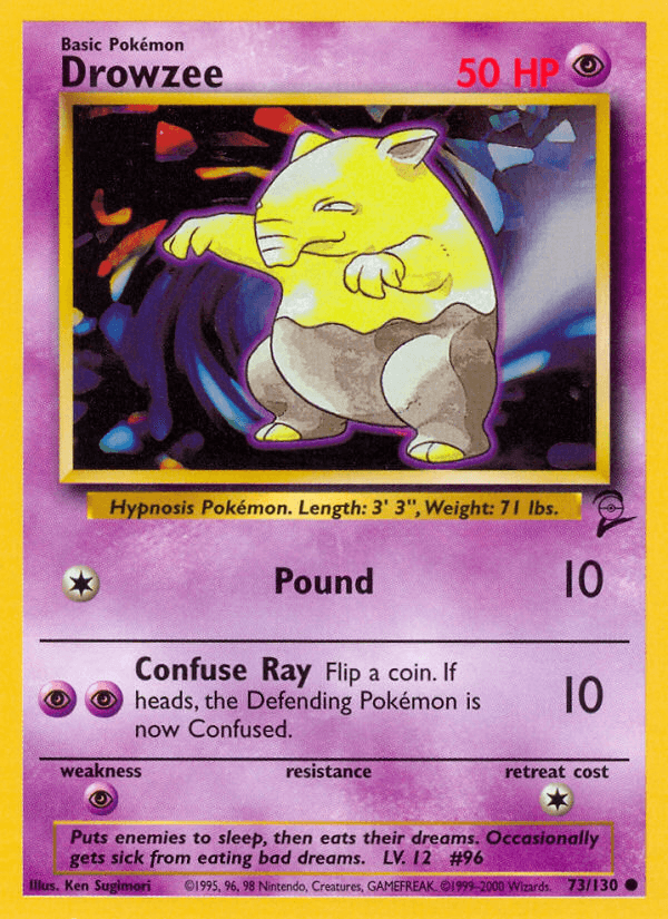 Drowzee artwork — Base Set 2 73/130