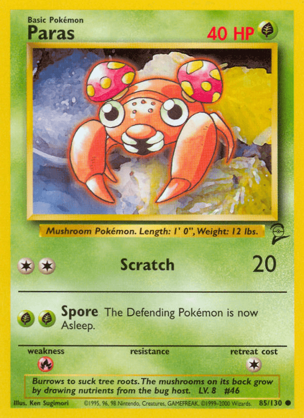 Paras artwork — Base Set 2 85/130