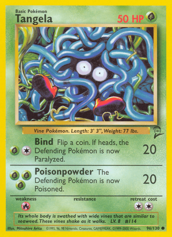 Tangela artwork — Base Set 2 96/130
