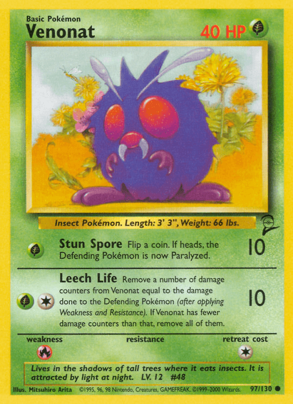 Venonat — Base Set 2 97/130