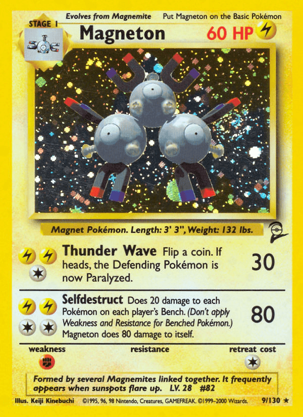 Magneton artwork — Base Set 2 9/130